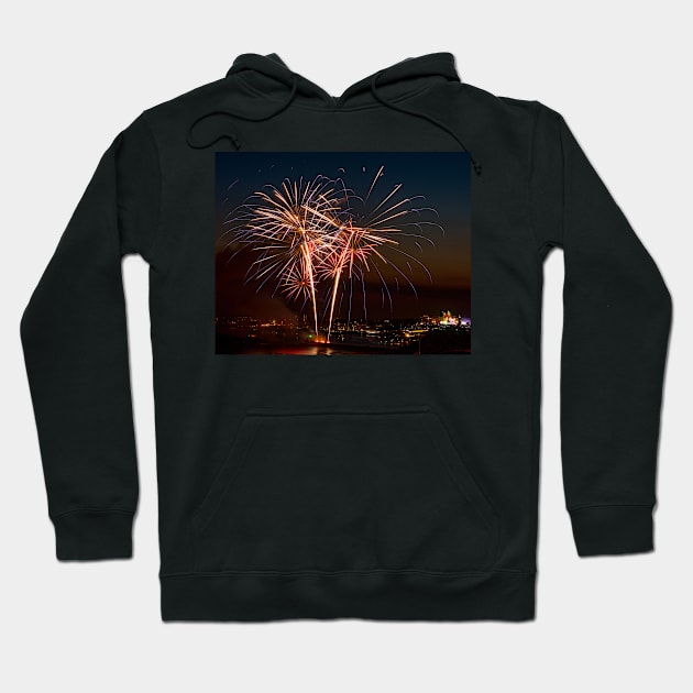 Fireworks in Plymouth Hoodie by jonrendle